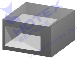 Modulrendszerű nyitott átadó semleges alépítmény H3 higiéniai fokozat