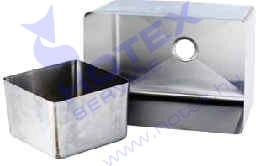 Munkafelületbe hegesztett normál mosogatómedence 