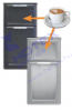 Modul semleges kávés bárpultelem 1 × 1/3 + 1 × 2/3 fiókgarnitúrával