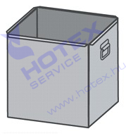 Hulladék-göngyöleg tároló konténer 540 mm-es telifiókos elemhez