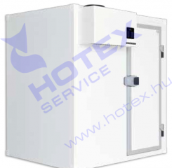 Kompakt hűtőkamra hőszigetelt csúszásmentes padlópanellel