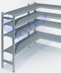 Négyszintes alumínium polcrendszer KLM kamrához